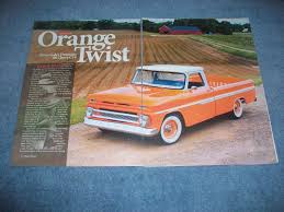 Image result for Orange 1965 Chevy Truck