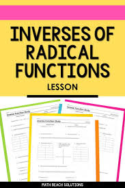 Inverse Function Study Lesson Algebra Lesson Plans Inverse Functions Algebra Lessons