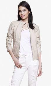 Minus The Leather Double Peplum Moto Jacket From Express Vegan Leather Moto Jacket Leather Jacket White Leather Jacket