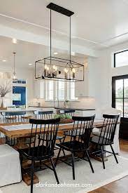 Mace River Custom Home Clark Co Homes Boise Custom Home Builder Modern Farmhouse Dining Black Dining Room Farmhouse Dining Chairs