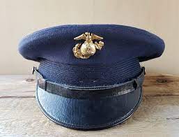 Vintage Usmc Service Man S Air Force Officer Hat Navy Wool Etsy Hats Military Dresses Air Force Officer