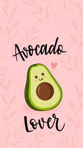 There's something about food with faces that just makes me very happy. Wallpaper Avocado Lover Von Gocase Rosa Avocado Niedlich Fruchte Blatter Papier Galaxie Hintergrundbild Hintergrundbild Samsung Cartoon Wallpaper