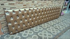 طريقة تغليف ظهر سرير النوم Tete De Lit Capitonnee Youtube