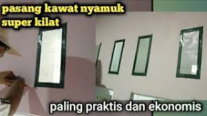 Cara buat kasa nyamuk magnet. Cara Memasang Kawat Nyamuk Dengan Doble Tip Youtube