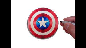 Maybe you would like to learn more about one of these? How To Draw The Captain America Logo Shield Youtube