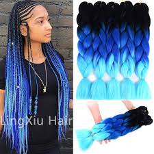 Buy 10 get 12 packs color b1~c20 c1~c26 of 120 color high quality braiding hair 24 inch jumbo braids ombre synthetic fiber hair extensions. Pin On Black Blue Deepskyblue Braiding Hair