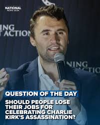 Employees across the nation are facing termination, suspension and public  backlash over social media posts reacting to the assassination of political  activist Charlie Kirk. CLICK HERE TO VOTE: https://bit.ly/467JhmR