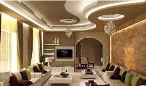 Dekoideen Wohnzimmer Zwei Kleine Kronleuchter Abgehangte Decke Mit Led Beleuc Dekoideen Abgehangte Decke Design Deckengestaltung Modern Wohnzimmerlampe Decke