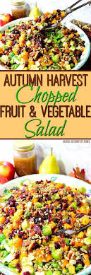 The kitchen celebrates fall's finest flavors starting with geoffrey zakarian's fall stout pot roast with autumn vegetables. This Autumn Harvest Chopped Fruit Vegetable Salad Has All The Colors And Flavors Of Fall And Can Easily Vegetable Salad Easy Salad Recipes Vegetable Dishes