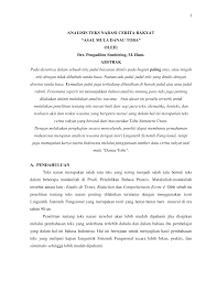 Pada zaman dahulu kala, tinggal seorang pemuda bernama toba. Https Media Neliti Com Media Publications 74478 Id None Pdf