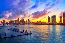 Trouvez les miami skyline sunset images et les photos d'actualités parfaites sur getty images. Miami Downtown Skyline Sunset In Florida Usa By Tono Balaguer Photo Stock Snapwire