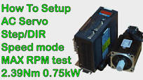 How To Setup Chinese AC Servo Motor 80ST-M02430 - Step/Dir Position and  Analog Speed Control Modes