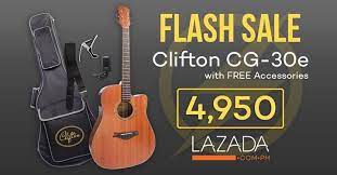 Clifton Guitar Now On Introductory Flash Sale In Lazada This Price Is Only For Today Buy One Now While The Offer Lasts Clifton Flash Sale Flash