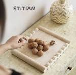 Bandeja de piedra travertino Beige Natural, artículos para el hogar de  mármol, bandeja de mármol con borde elevado de forma Irregular, plato de ...