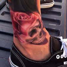 Schonstes Und Best Of Knochel Tattoo Modell Tattoosideen Com Ankle Tattoos For Women Skull Rose Tattoos Rose Tattoos For Women