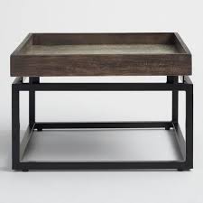 Square Tray Top Jayla Coffee Table V2 Metal Coffee Table Coffee Table Wood Mango Wood Coffee Table