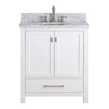 Browse a large selection of bathroom vanity designs, including single and double vanity options in a wide range of sizes, finishes and styles. Avanity Modero Single 30 Inch Traditional Bathroom Vanity White