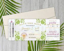 Bali Wedding Boarding Pass Save The Date In 2020 Destination Wedding Save The Dates Save The Date Wedding Save The Dates