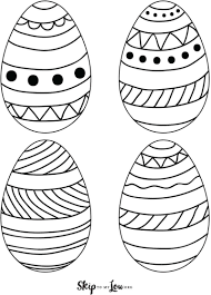 Kids will have lots of fun! Easter Egg Templates For Fun Easter Crafts Skip To My Lou