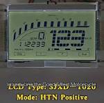 SJXD-1020 Custom Motorcycle Display HTN Positive Vehicle Speedometer  Monochrome 7 Segment LCD LED Backlight Brightness 500 Good
