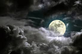 Halloween, moon, cemetery, night, pumpkin. Free Full Moon Wallpaper