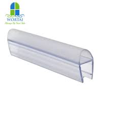 L frameless shower door seal for 3/8 glass the seal can be used for the bottom of the the seal can be used for the bottom of the door or it can be used as a seal on the side of a door. China Pvc Plastic Pe Clear Silicone Rubber Round Shower Door Bottom Seal Waterproof Bathroom Glass Side Door Seal Strip Sliding Door Seal For 6mm 8mm 10mm 12mm Glass China Glass Seal