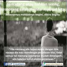 Maybe you would like to learn more about one of these? Kata Kata Bijak Tentang Salah Paham Ajp Creations