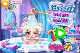 When this cute baby will laugh, you will certainly fell happy! Ice Queen Baby Bath Games Play Online Free Atmegame Com