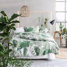 To complete the look, add in some lamps, wall art, or a tropical ceiling fan. Get Inspired With The Summer Trends 2017 Bedroom Inspiration Beds Tropical Design Schlafzimmer Inspiration Schlafzimmer Design Schlafzimmer Gestalten