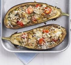 Italian Style Stuffed Aubergines Recipes Bbc Good Food Recipes Aubergine Recipe