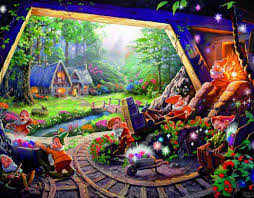 Larger pieces for the kids and smaller pieces for the adults. Thomas Kinkade Disney Dreams Collection 500 Piece Puzzle Multi Pack 4 In 1 By Ceaco Barnes Noble