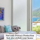 Privacy Window Film Natural Frosted Glass Film Static Cling Glass Film DUOFIRE