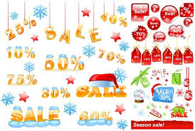 vector winter discount sales chart free vector in