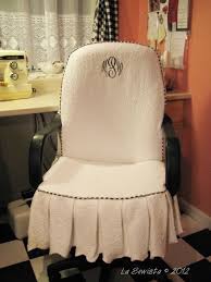 La Sewista Office Chair Slipcover Completed Slipcovers For Chairs Office Chair Slip Cover Slipcovers