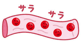 サラサラの血が流れる血管のイラスト | かわいいフリー素材集 いらすとや