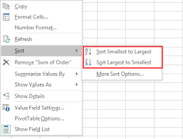 It does not work on any enumerable collection. Sort Pivottable In Excel