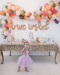 Brie Bemis Rearick Safari Girl Birthday Party Summer Tropical Inspiration 2nd Birthday Party For Girl Girls Birthday Party Themes Girls Birthday Party