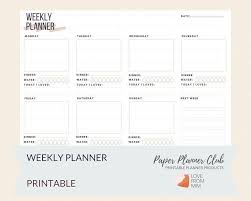 Either staple them together using the weekly planner as a cover sheet, or three hole punch and stick them in your command center binder. Printable Weekly Planner Love From Mim