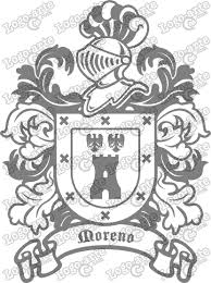 Lo mismo ocurre en el caso de rojas, que como es posible comprobar, se puede decir que se. Escudo Heraldico Del Apellido Moreno Vectorizado Para Corte