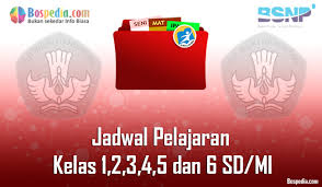 Lengkap Jadwal Pelajaran Kelas 1 2 3 4 5 Dan 6 Sd Mi Tahun 2020 2021 Bospedia