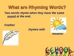 Children are most likely to hear rhyming words in rap musicians music, in poetry and in short stories. Rhyming Words Ppt By Collaborate And Listen Teachers Pay Teachers