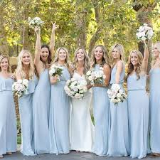 All The Ladies Lined Up In Show Me Your Mumu Steel Blue Bridesmaid Dresses Wedding Bridesmaids Mumu Wedding Blue Bridesmaids