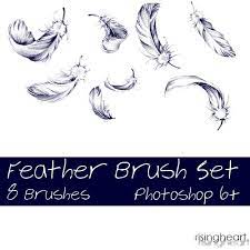 Feather Brush Set 1 By Risingheart On Deviantart Falling Feather Tattoo Feather Tattoos Photoshop