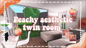 Peach Aesthetic Twin Room 9k No Gamepass Bloxburg Speedbuilds Youtube If you wish to copy this bedroom idea, feel. peach aesthetic twin room 9k no gamepass bloxburg speedbuilds