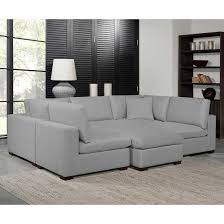 Thomasville Lowell 8-piece Fabric Modular Sectional, Gray **RE-STOCK A