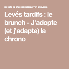 Leves Tardifs Le Brunch J Adopte Le Self Love Brunch Chrononutrition Repas Ete
