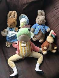 Peter Rabbit Plush Lot Eden Frog Toad Jemima Puddleduck Benjamin Potter 5 Baby Ebay Peter Rabbit Plush Peter Rabbit Frog And Toad