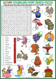 And, it'll keep them busy and having fun. Autumn Esl Printable Word Search Puzzle Worksheet
