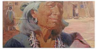 Old Man Of Zuni, High Priest Bath Towel