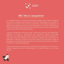👩‍🏫 Leading with passion, empathy, and dedication to excellence.  Introducing Jacqueline Vincent, our esteemed Principal at HEI Schools  Cyberjaya. Here's to a year of growth and inspiration!